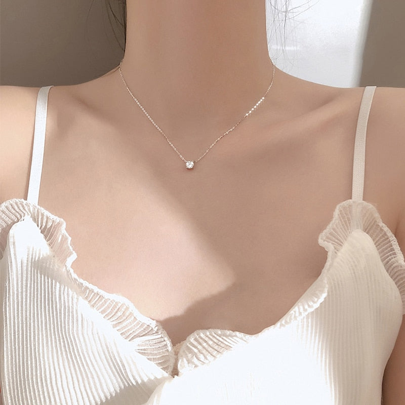 Simple Crystal Necklace