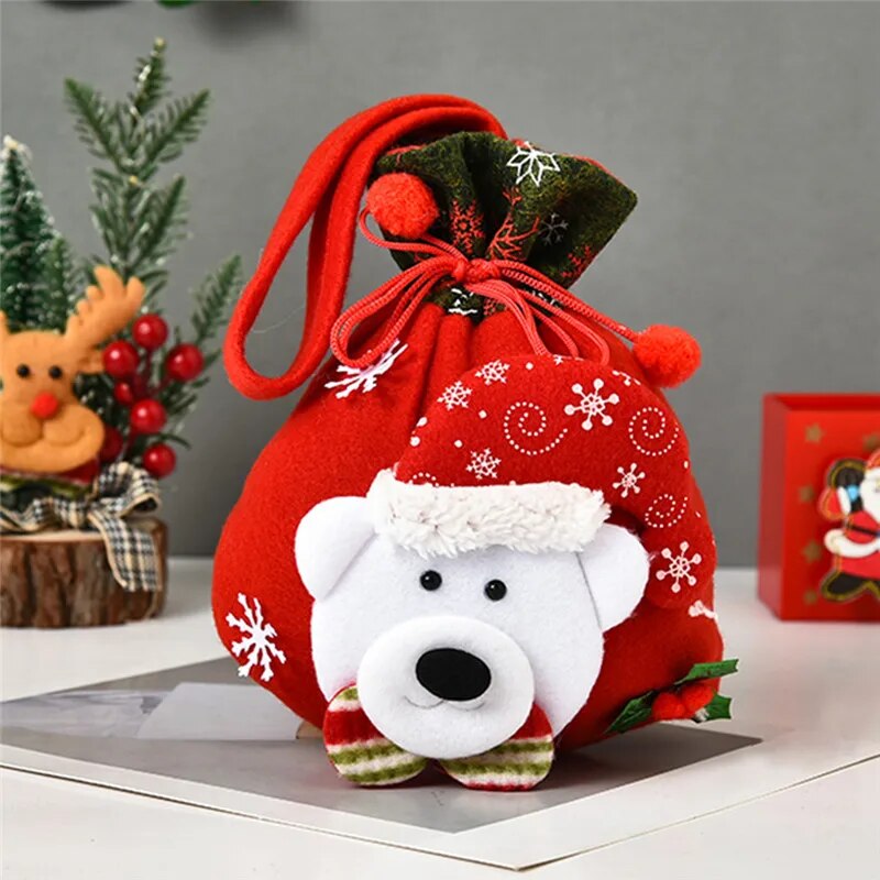 Christmas Cloth Gift Bags