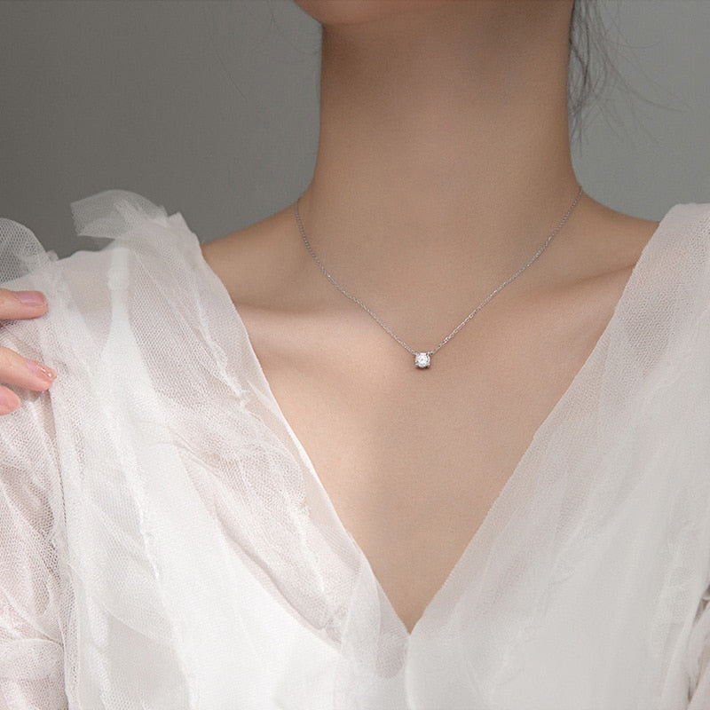 Simple Crystal Necklace