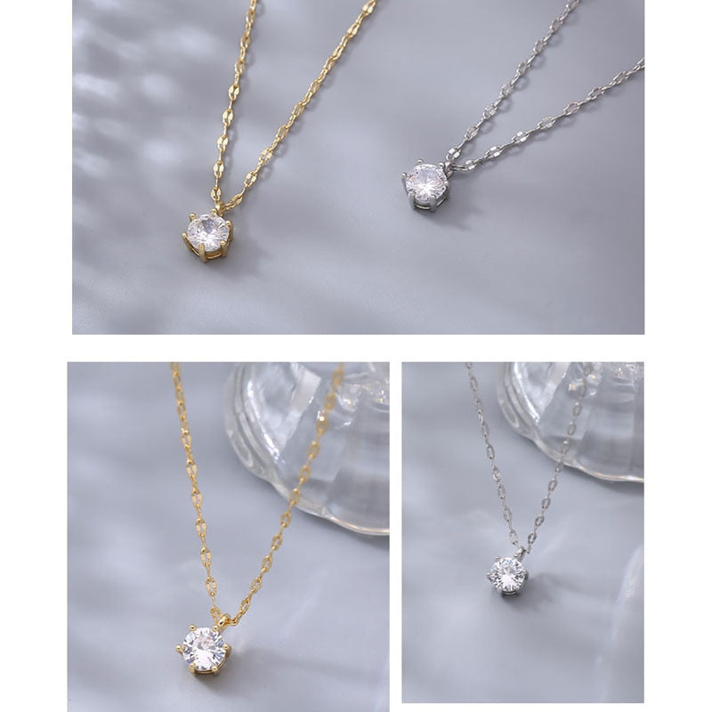 Simple Crystal Necklace