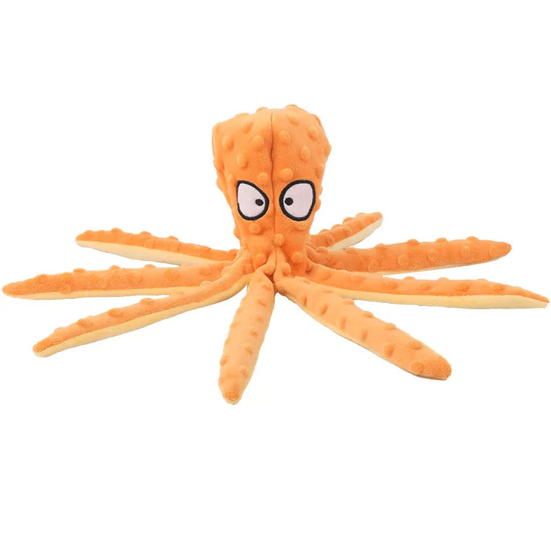 Plush Octopus Dog Toy