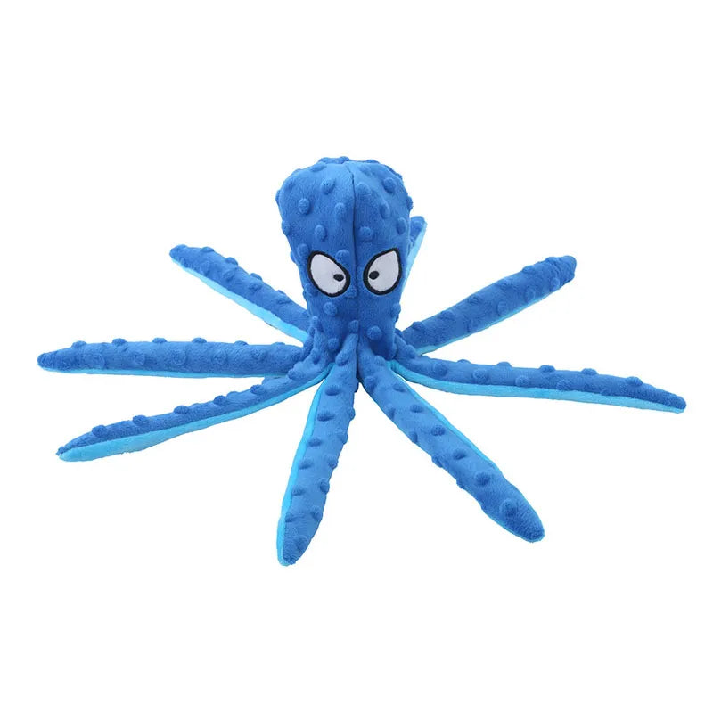 Plush Octopus Dog Toy