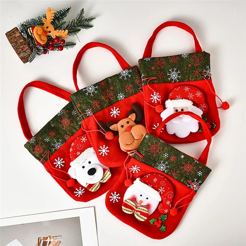 Christmas Cloth Gift Bags