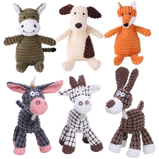 Plush Dog Toys Animals Shapes