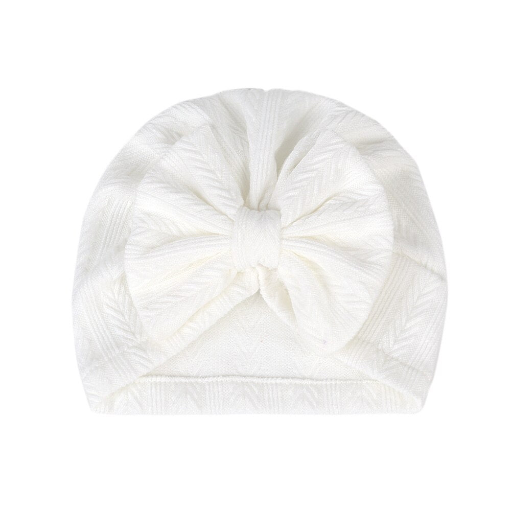 Big Bow Soft Baby Hat