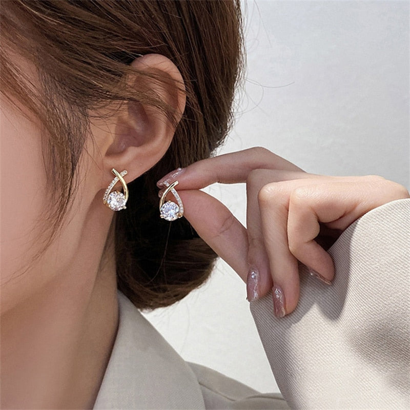 Fashion Cross Stud Earrings