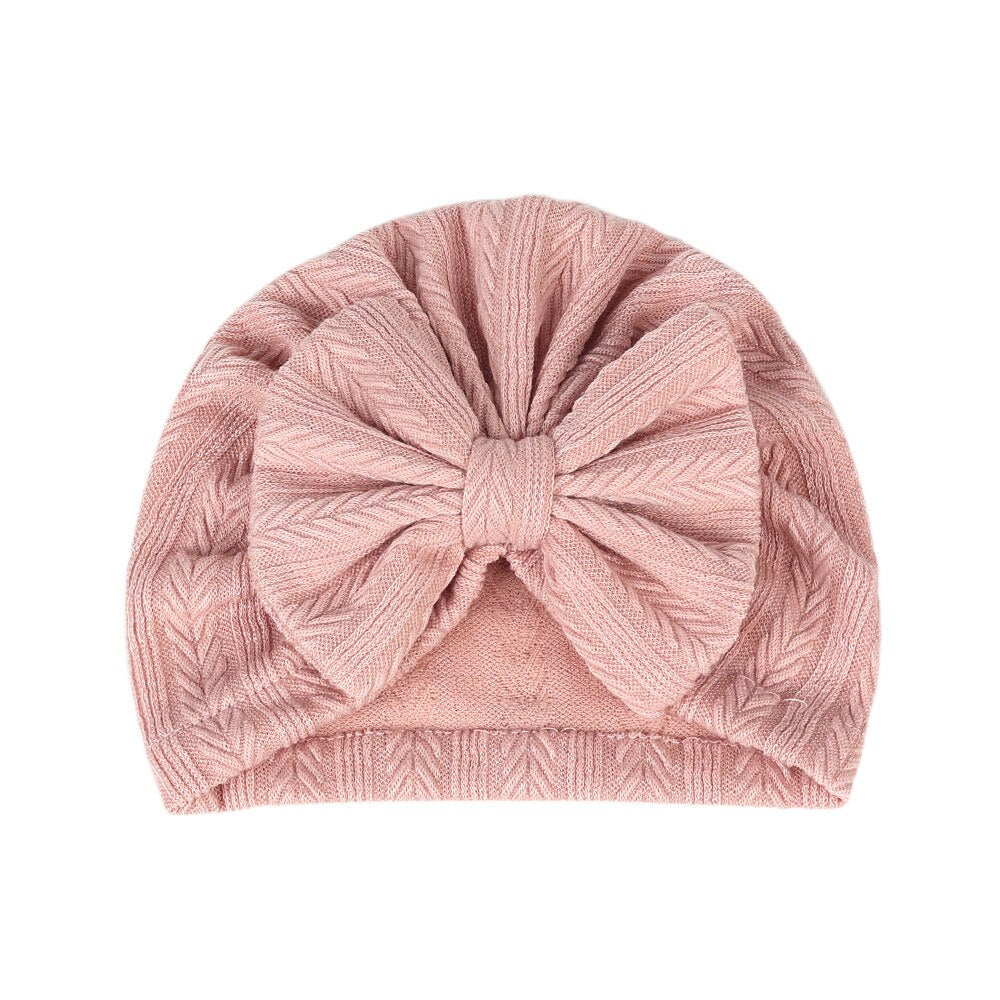 Big Bow Soft Baby Hat