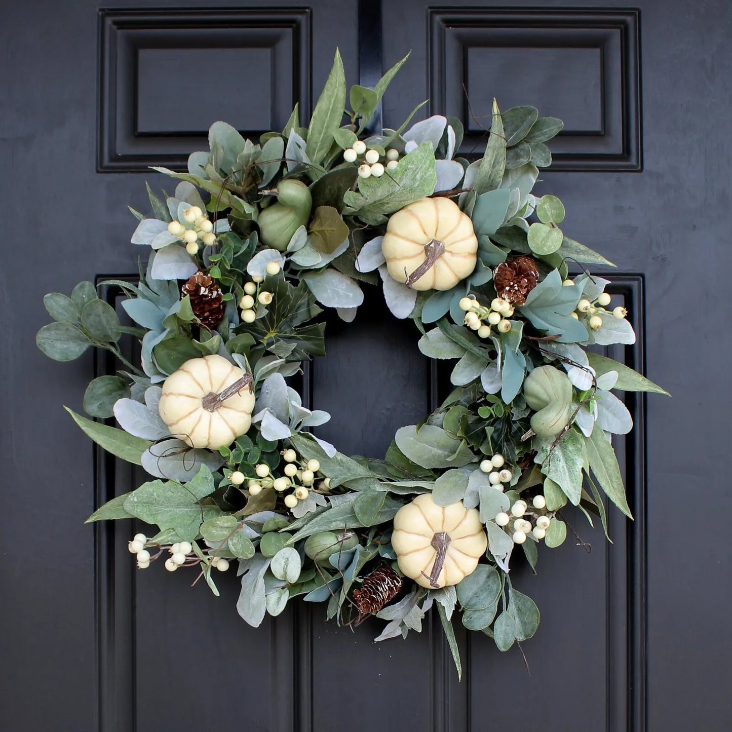 Farmhouse Garland Fall Pumpkin Wreath