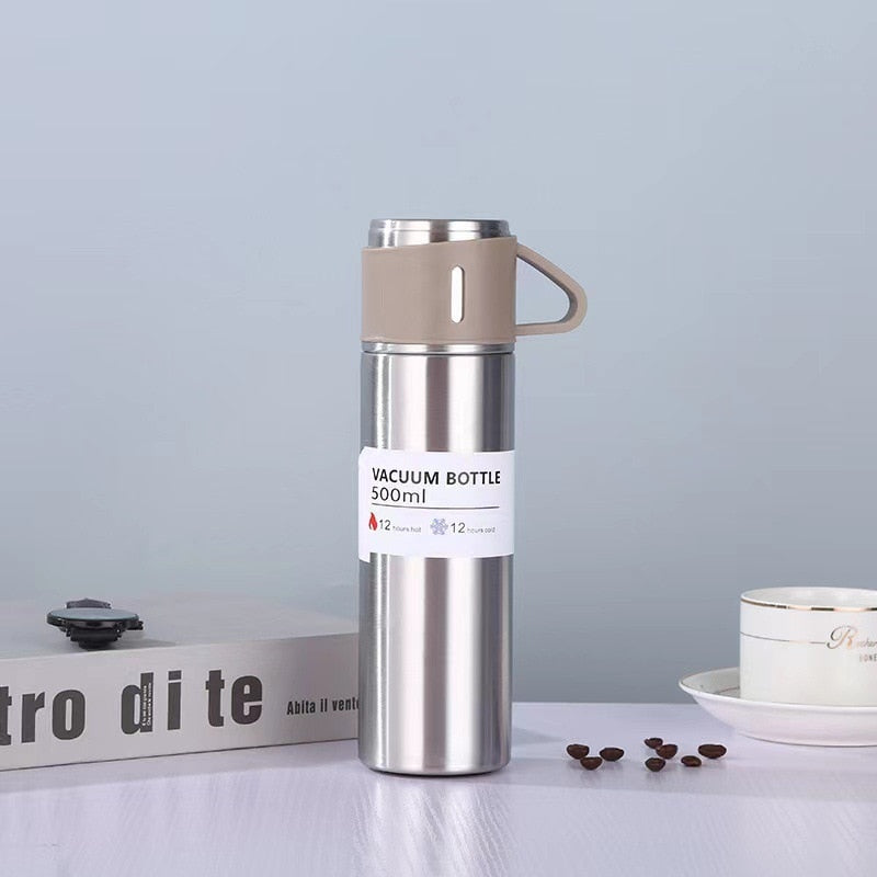 Stainless Steel Flask Gift Set