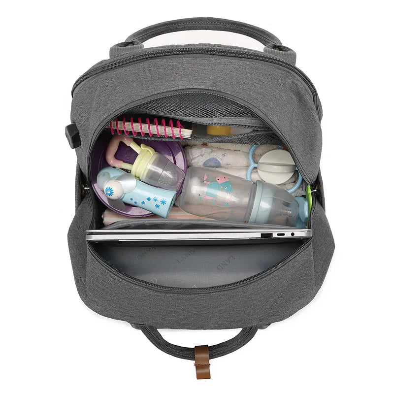 Diaper Bag with USB port Backpack