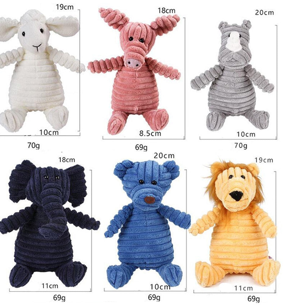 Plush Dog Toys Animals Shapes