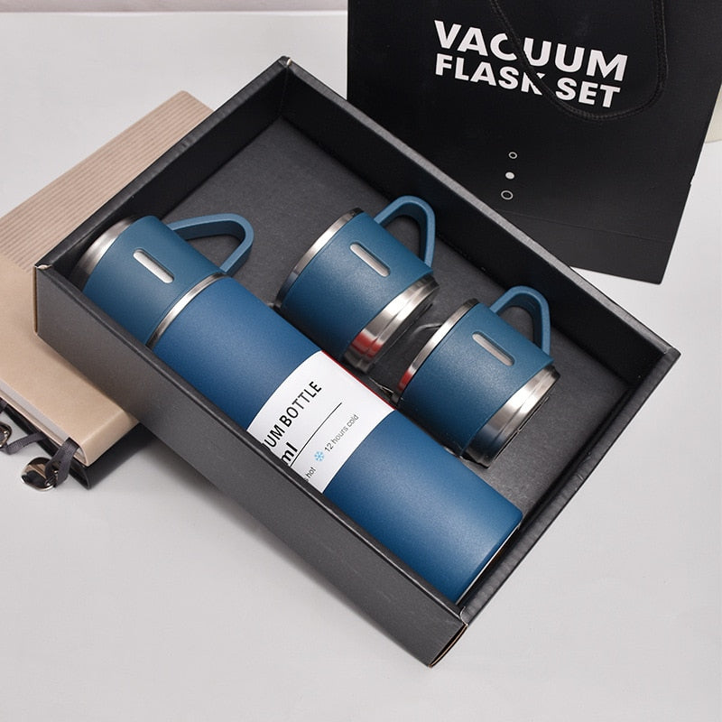 Stainless Steel Flask Gift Set